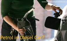 petrol in diesel car